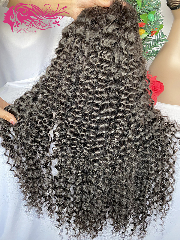 Csqueen Raw Bounce Curly 13*4 HD lace Frontal wig 100% Human Hair HD Wig 200%density